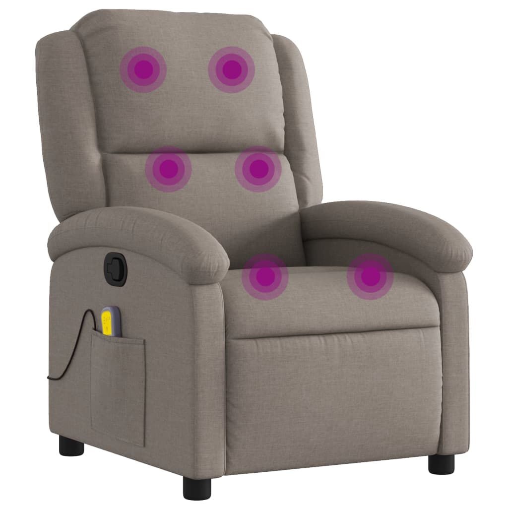 vidaXL Massagestoel Taupe - Verstelbaar - 47% Korting!