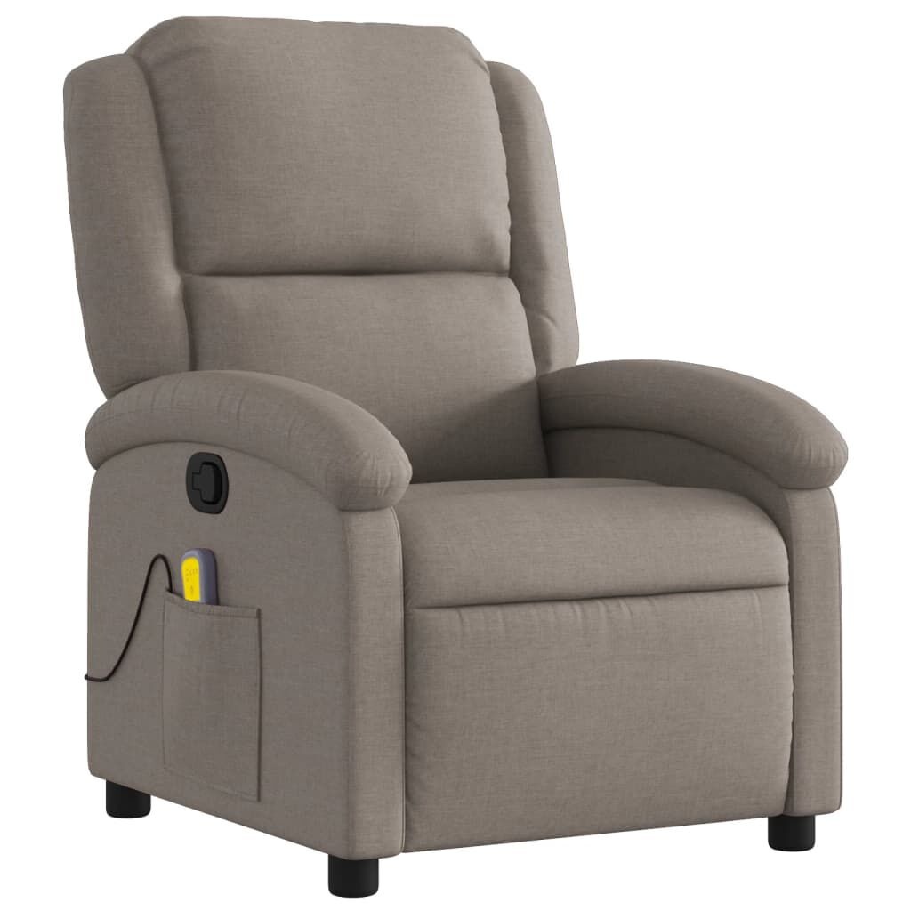vidaXL Massagestoel Taupe - Verstelbaar - 47% Korting!