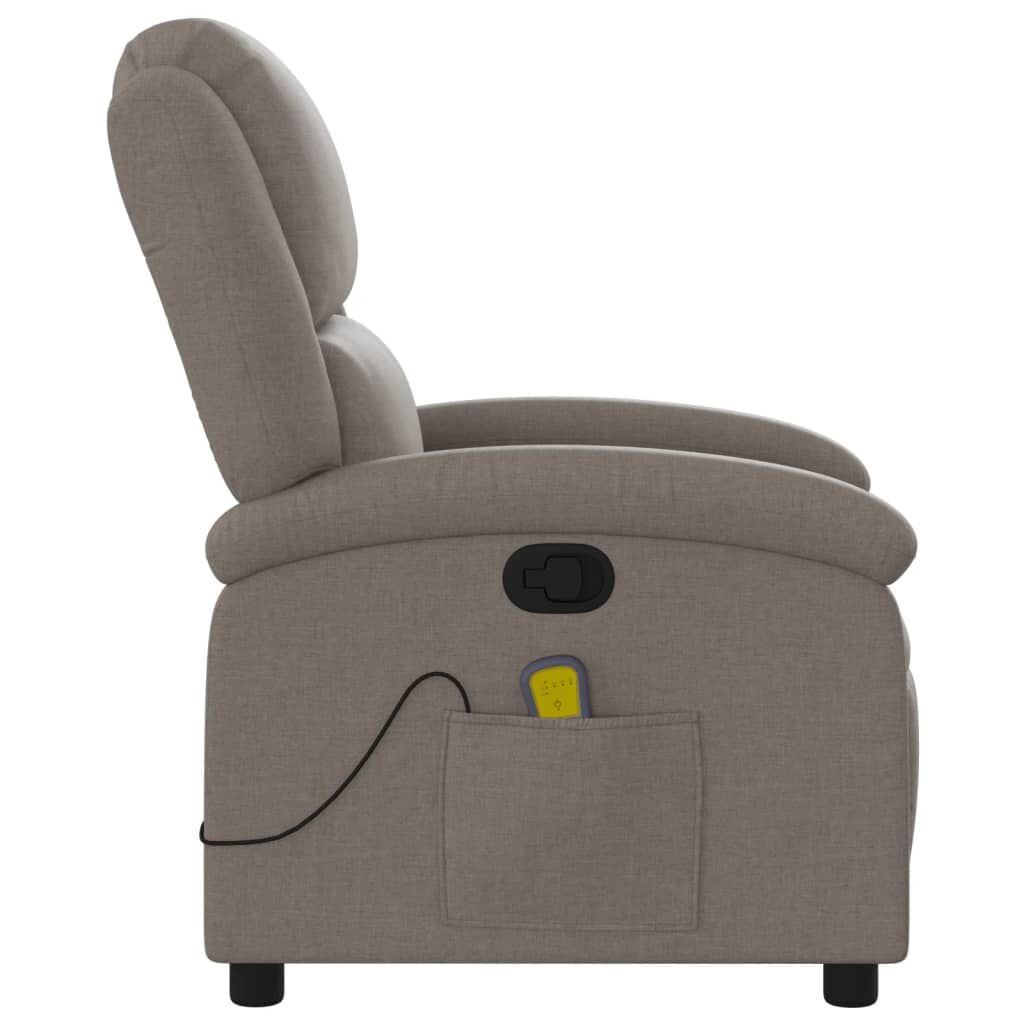 vidaXL Massagestoel Taupe - Verstelbaar - 47% Korting!