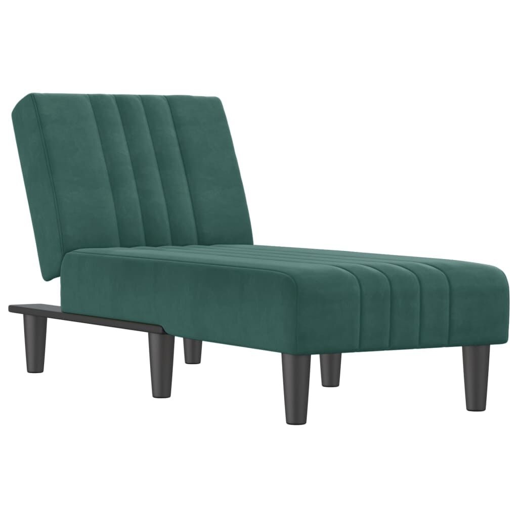 vidaXL Chaise Longue Donkergroen -55%! Krasje, Topdeal!