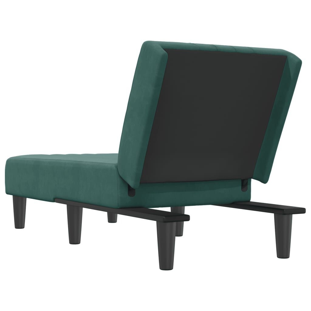 vidaXL Chaise Longue Donkergroen -55%! Krasje, Topdeal!