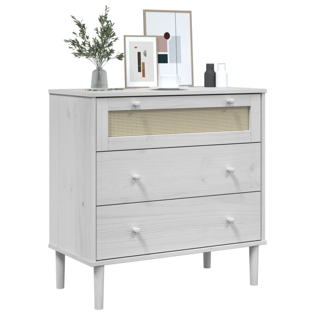 vidaXL Ladekast SENJA Rattan Wit - 35% Korting!
