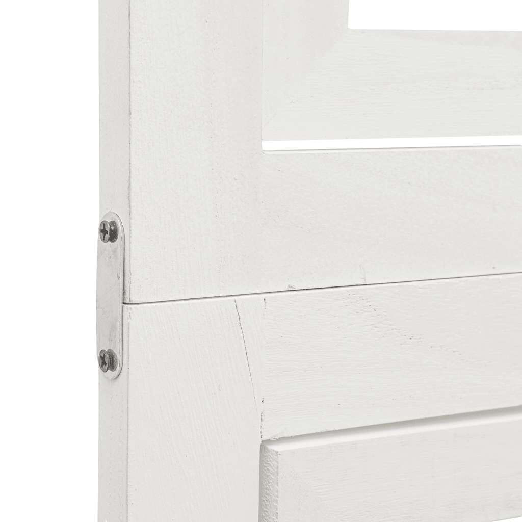 Kamerscherm 4 Panelen Paulownia Wit - 35% Korting!