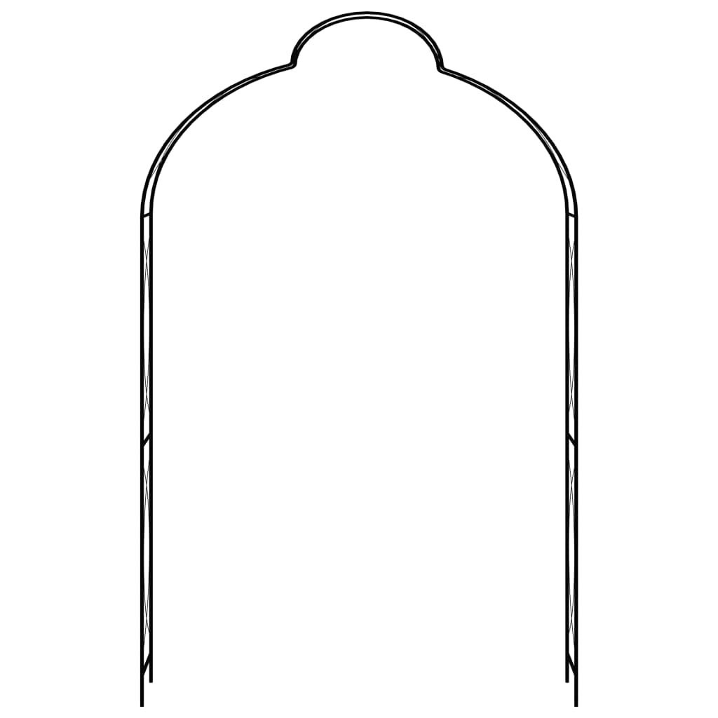 Tuinboog IJzer Zwart 150x240cm -55%! (Krasjes)