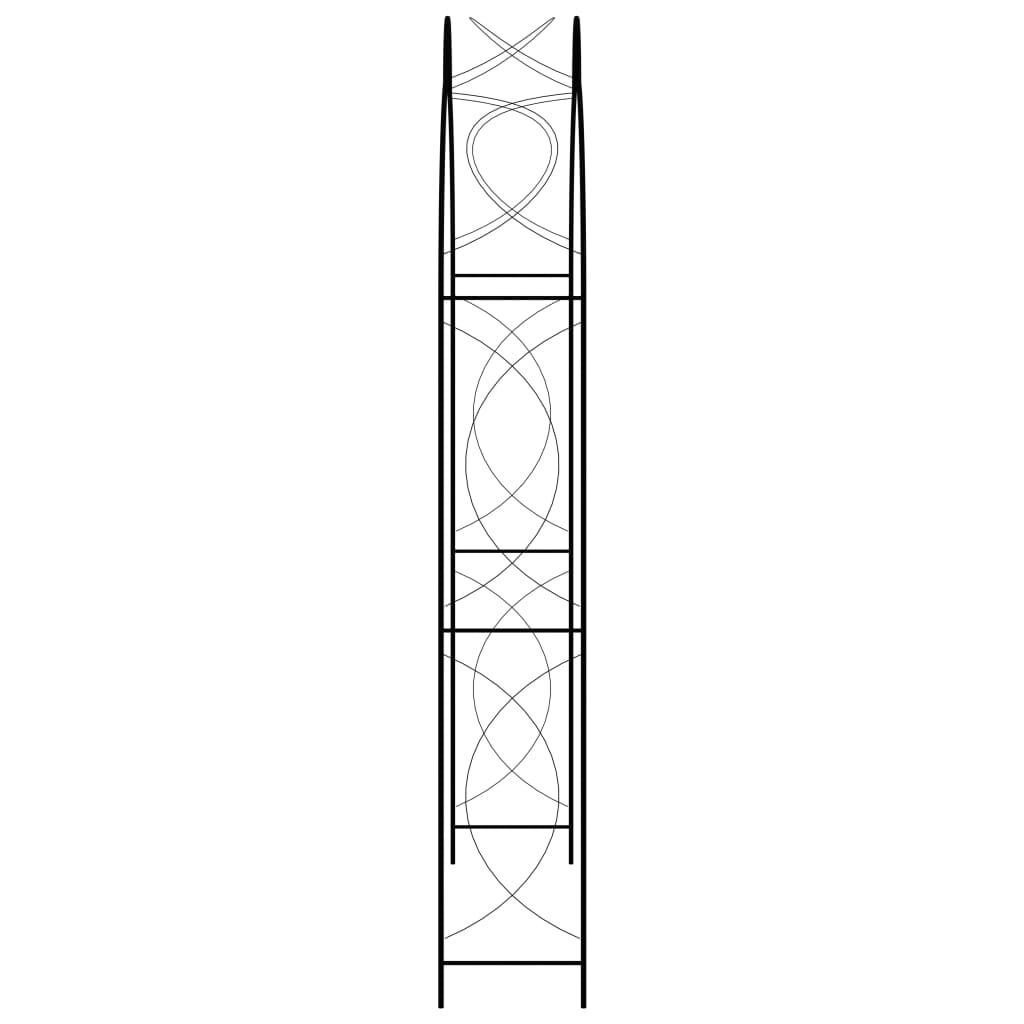 Tuinboog IJzer Zwart 150x240cm -55%! (Krasjes)