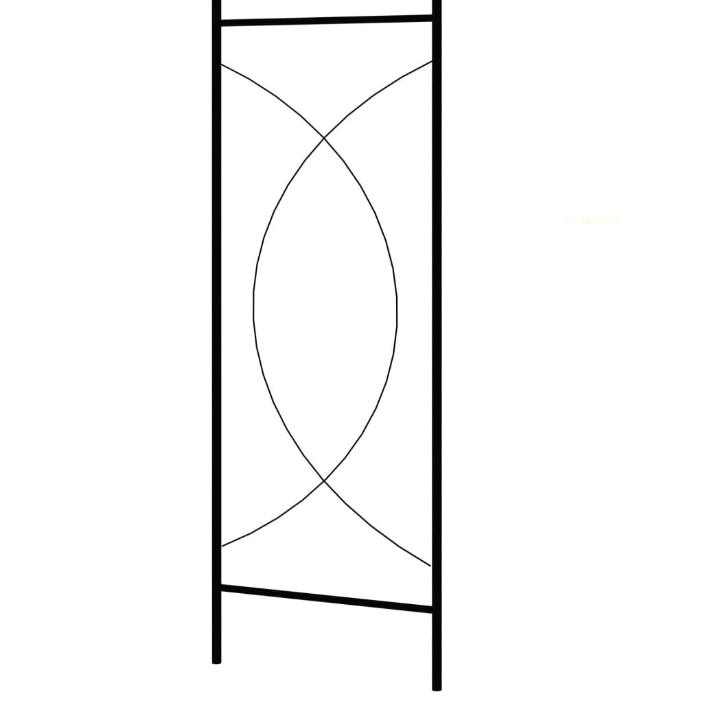 Tuinboog IJzer Zwart 150x240cm -55%! (Krasjes)