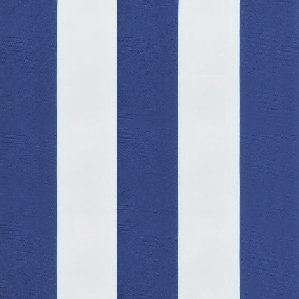 vidaXL Stoelkussens Hoge Rug Wit/Blauw (4 st) - 35% Korting!