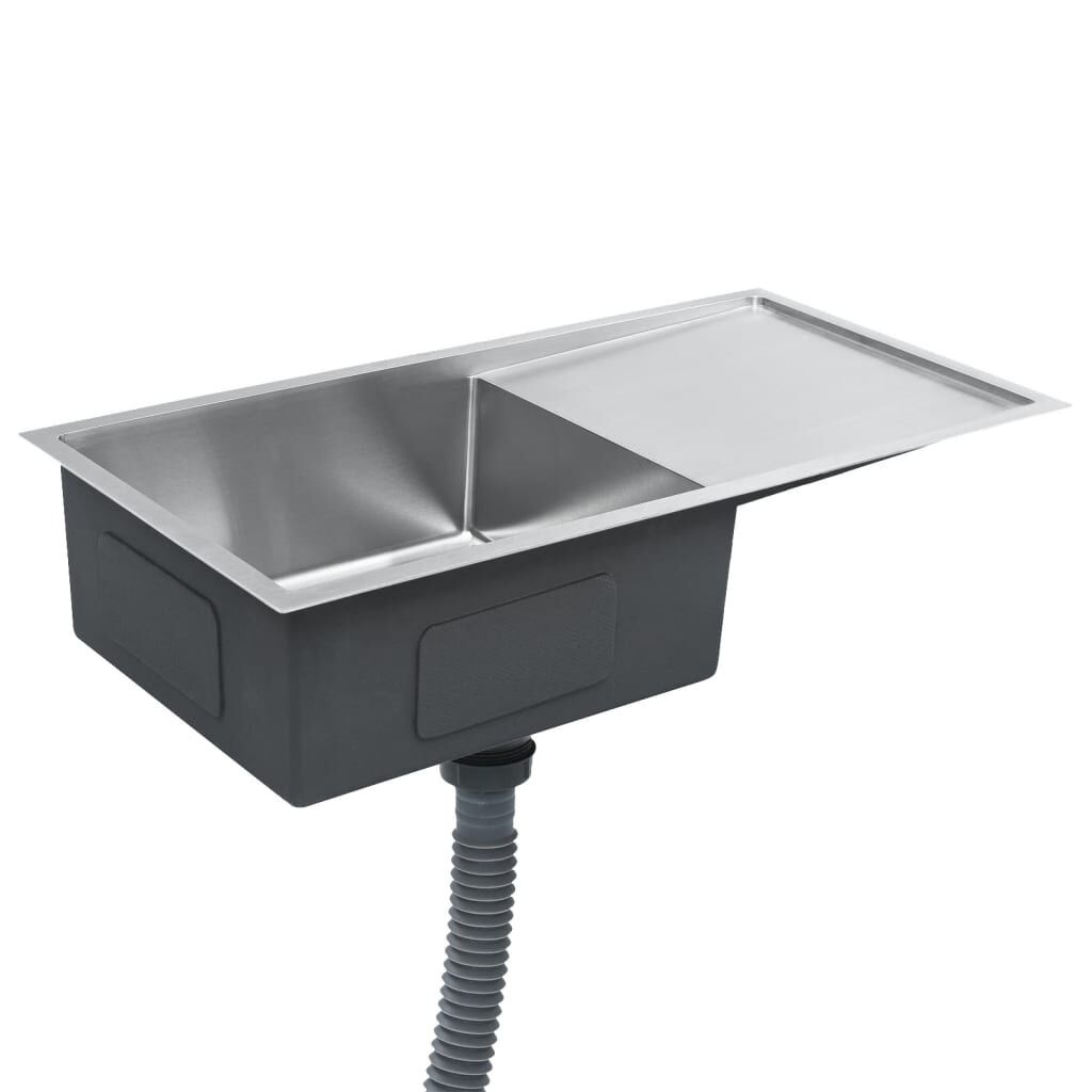 vidaXL Handgemaakte RVS Spoelbak met Afdruipblad - 60% Korting!