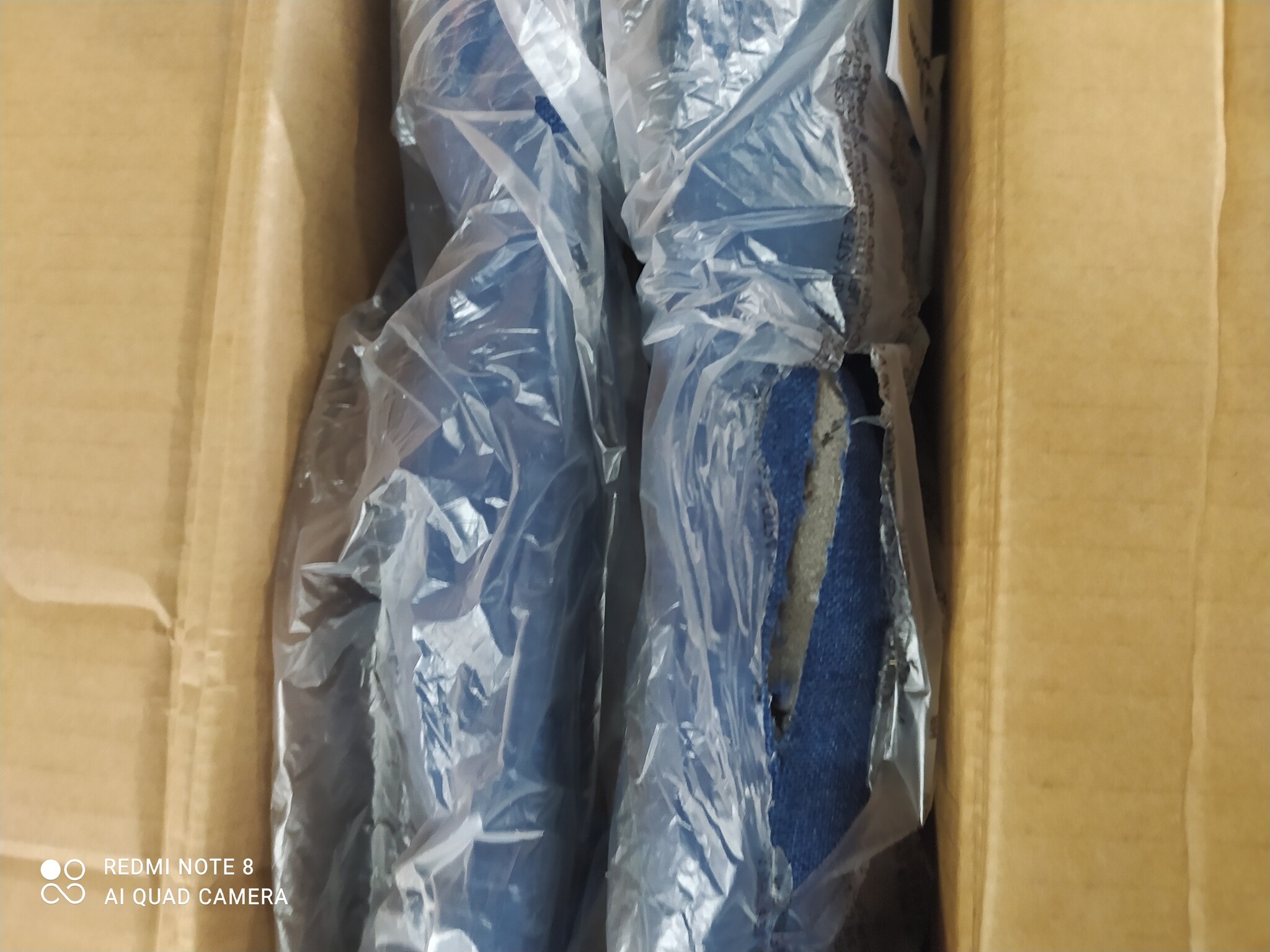 VidaXL Hoofdborden (2x) Blauw 100cm - 50% Korting! (Scheurtje)