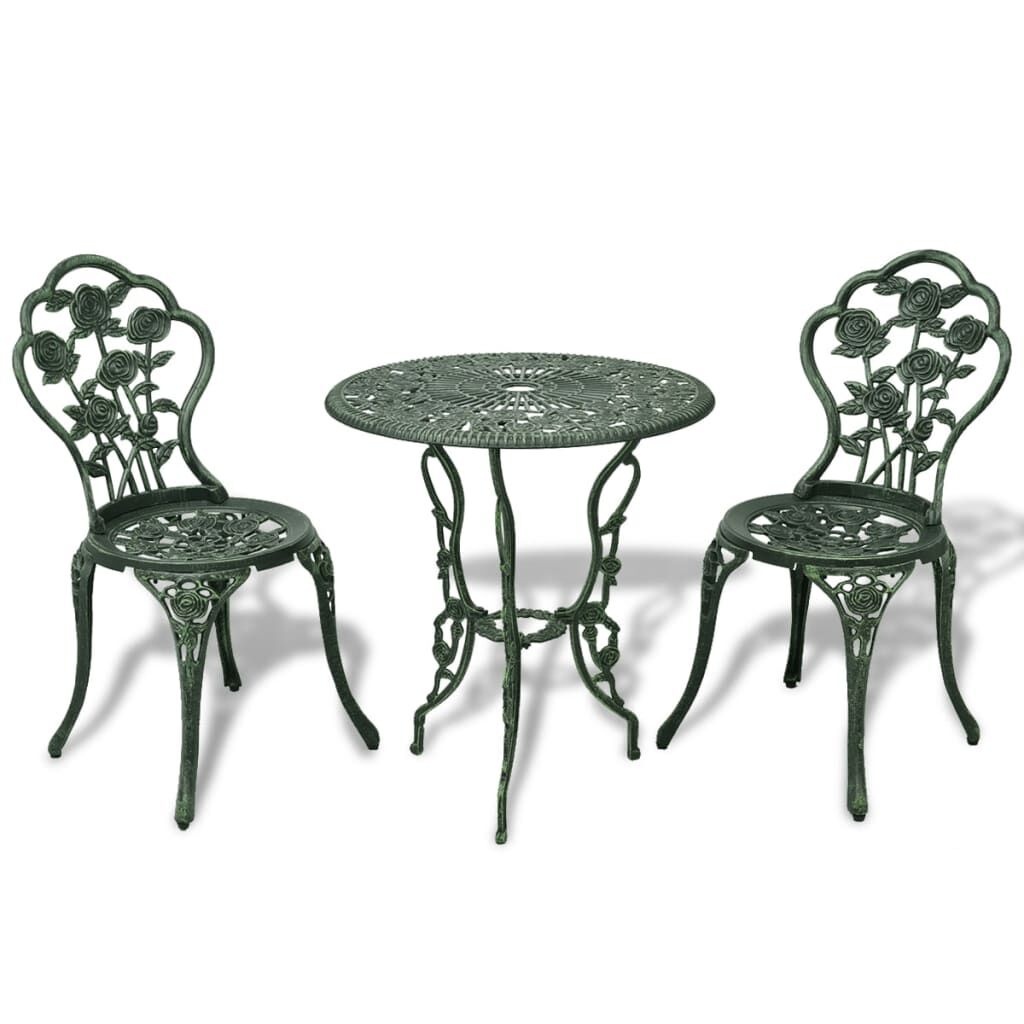 Bistroset Gietaluminium Groen (3-delig) - 35% Korting!