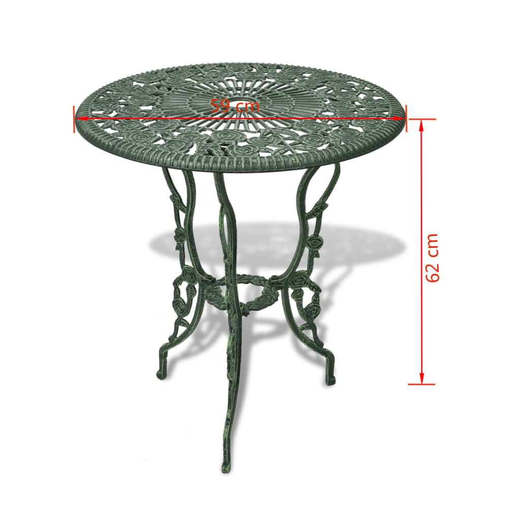 Bistroset Gietaluminium Groen (3-delig) - 35% Korting!