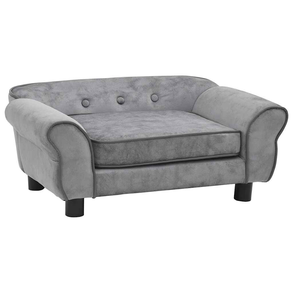 VidaXL Hondenbank Grijs - 35% Korting! Pluche & Comfortabel