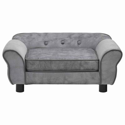 VidaXL Hondenbank Grijs - 35% Korting! Pluche & Comfortabel