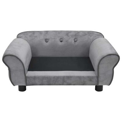 VidaXL Hondenbank Grijs - 35% Korting! Pluche & Comfortabel