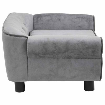 VidaXL Hondenbank Grijs - 35% Korting! Pluche & Comfortabel