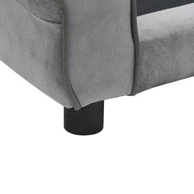 VidaXL Hondenbank Grijs - 35% Korting! Pluche & Comfortabel