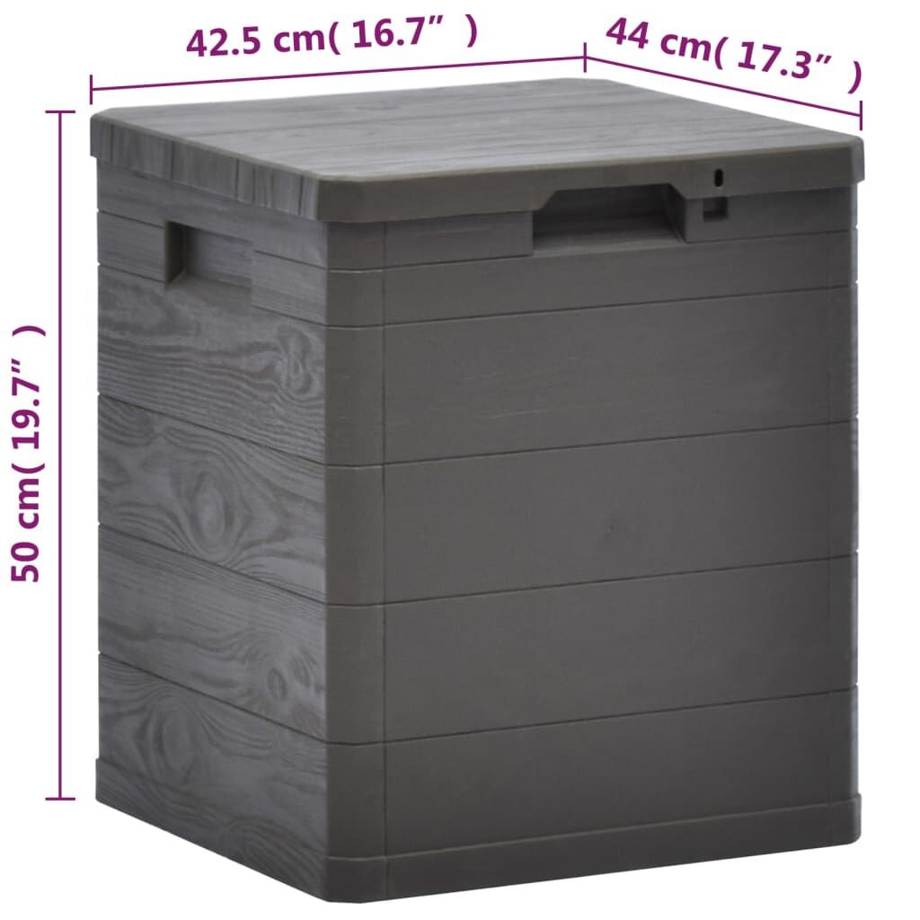 VidaXL Opbergbox Tuin Bruin 90L - 35% Korting! (Lichte Schade)