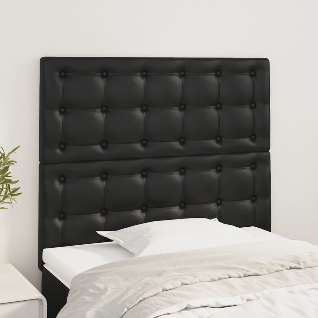 vidaXL Hoofdborden 2x 80cm Zwart Kunstleer - 50% Korting!