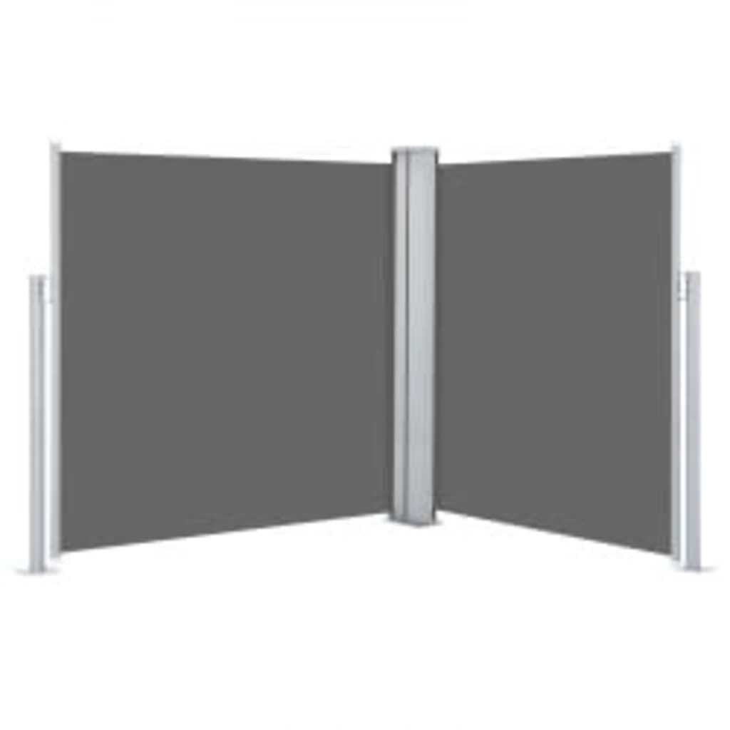 vidaXL Uittrekbaar Windscherm 160x600cm Antraciet - 35% Korting!