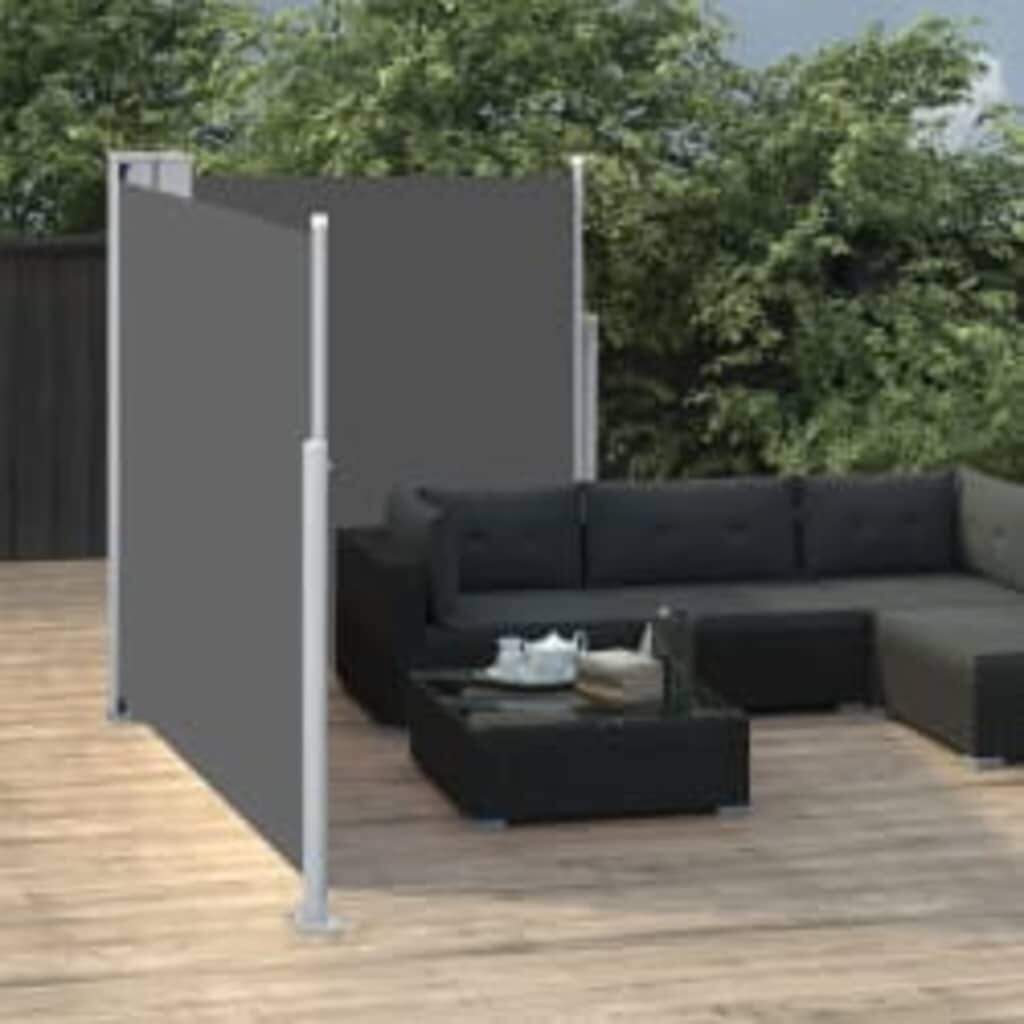 vidaXL Uittrekbaar Windscherm 160x600cm Antraciet - 35% Korting!