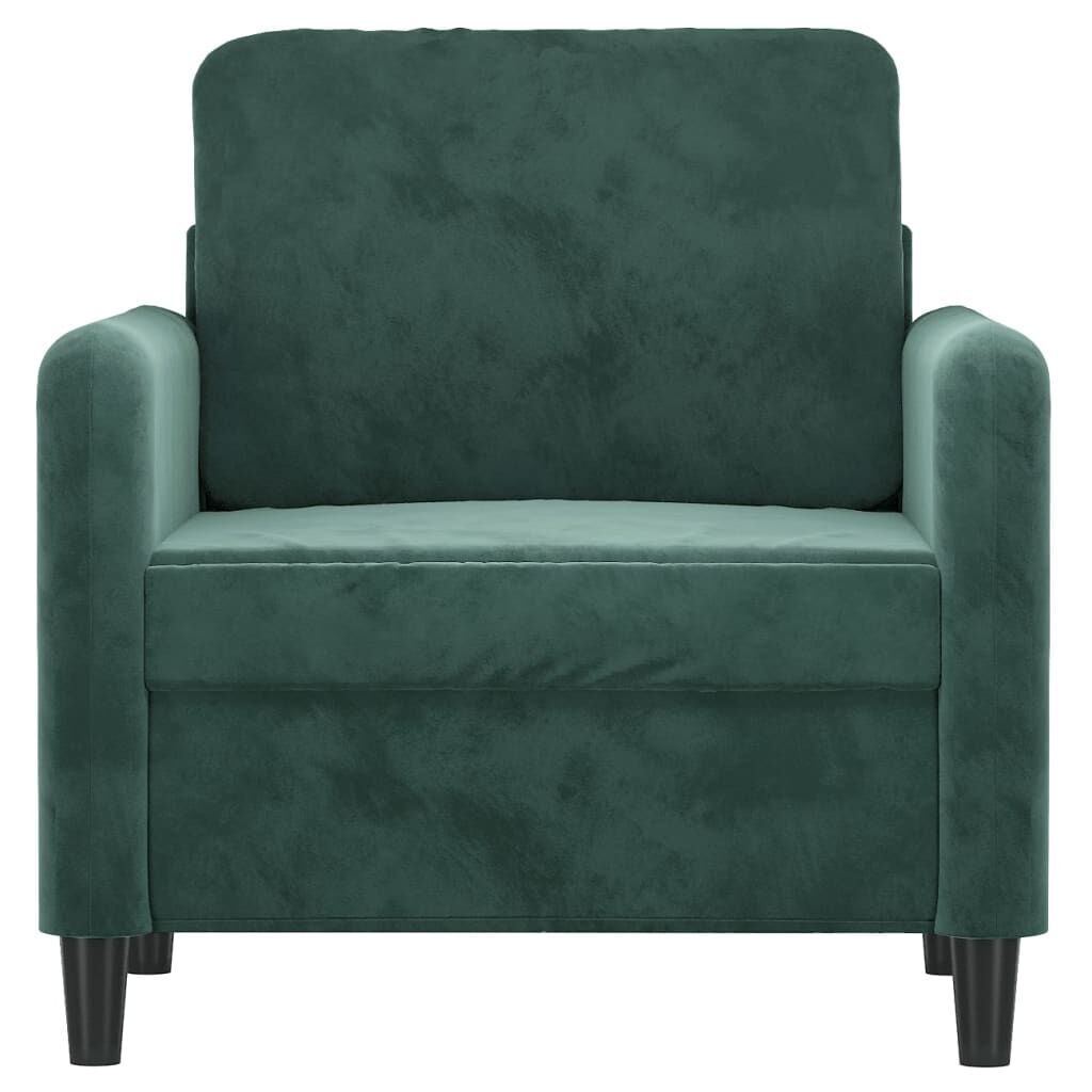 VidaXL Fluweel Fauteuil Donkergroen - 42% Korting!