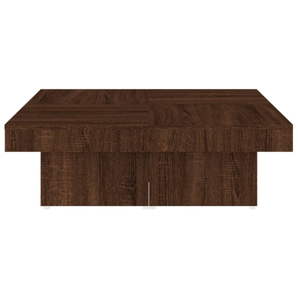 Salontafel Bruin Eiken 90x90 cm - 35% Korting! (Nieuw)