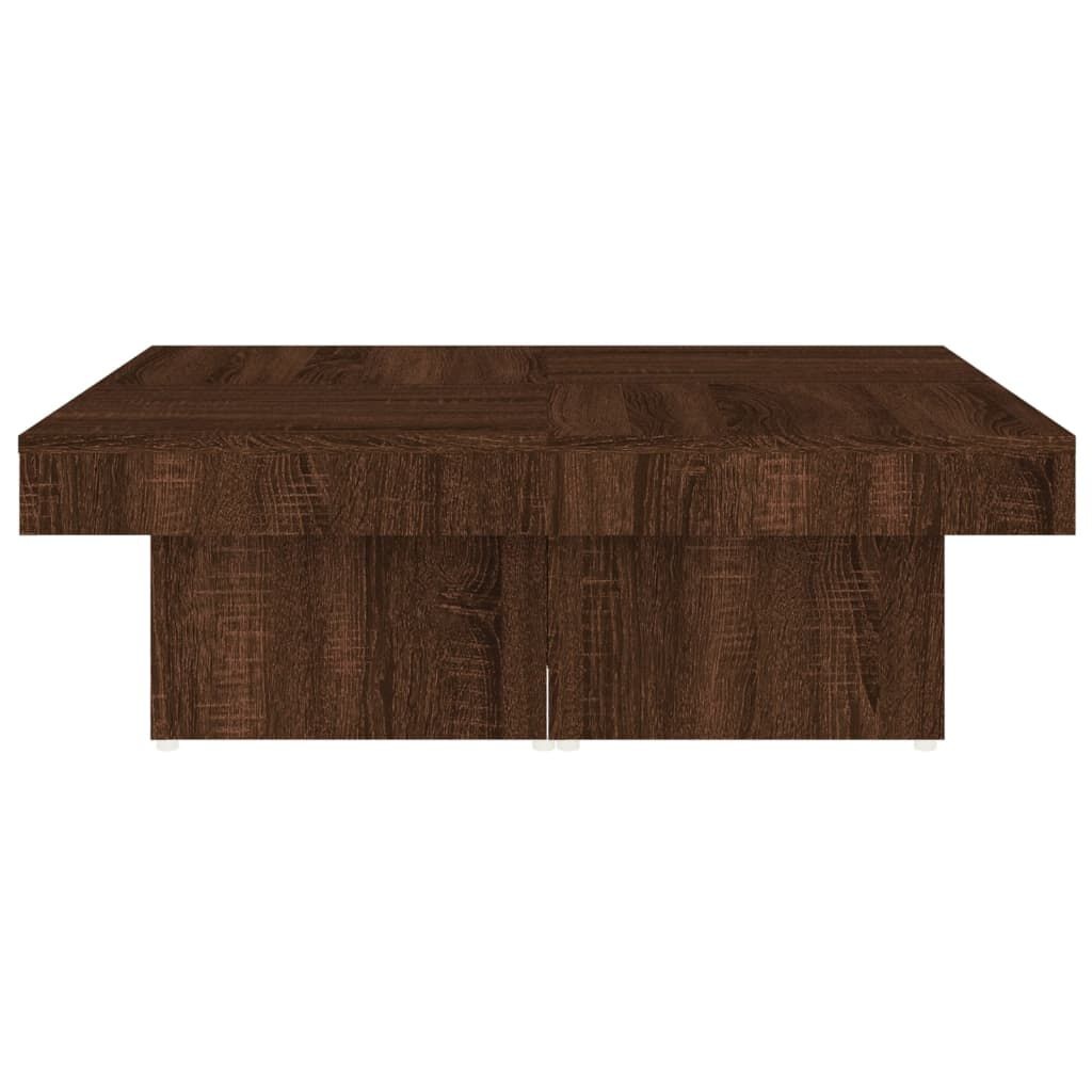 Salontafel Bruin Eiken 90x90 cm - 35% Korting! (Nieuw)