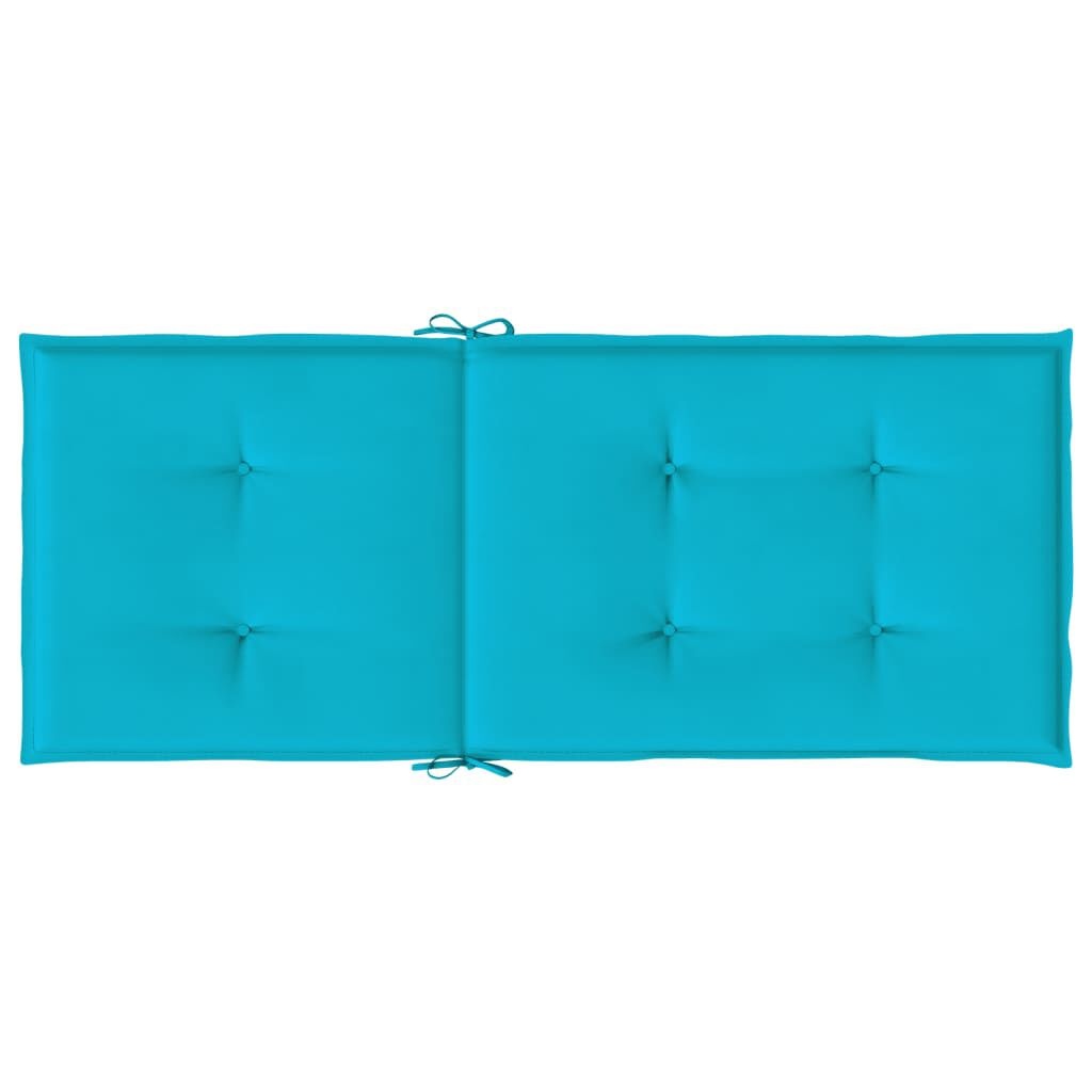 VidaXL Stoelkussens Hoge Rug Turquoise - 35% Korting!