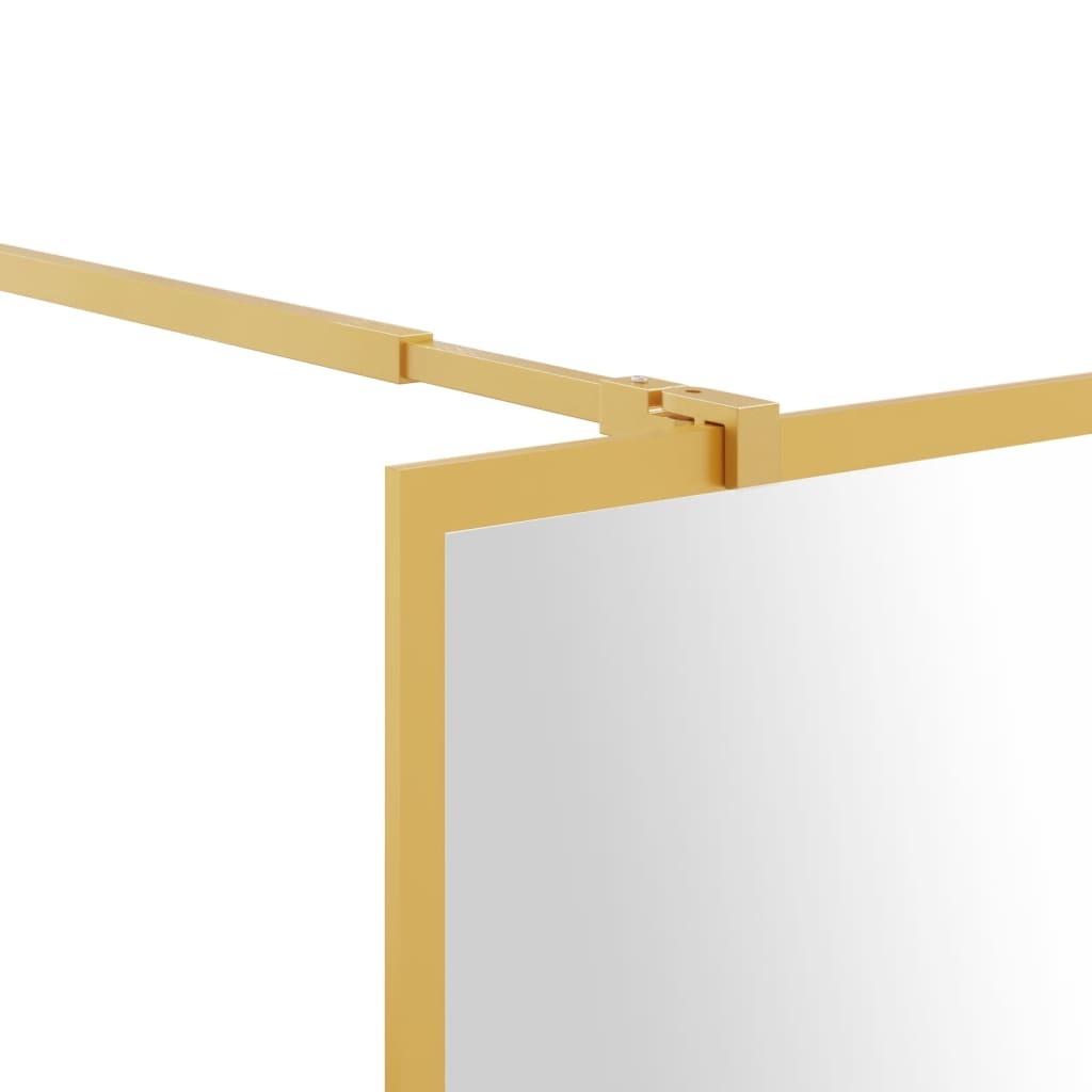 Inloopdouchewand 118cm Goud - Transparant - 35% Korting!