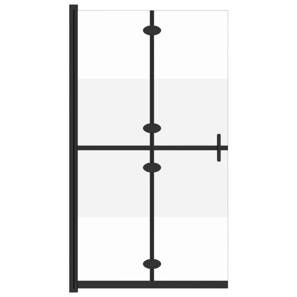 Inloopdouchewand Inklapbaar 80x190 Halfmat -55%!
