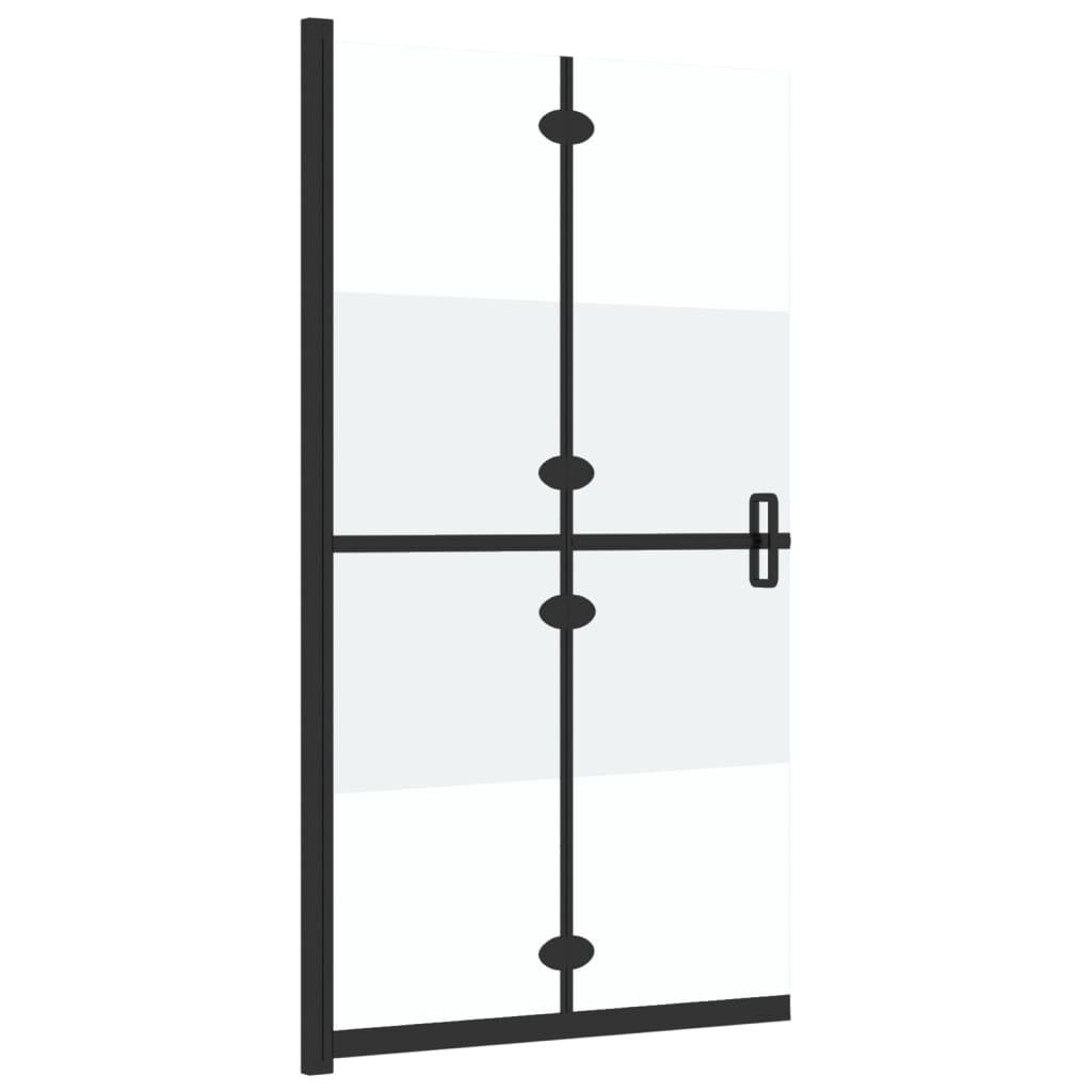 Inloopdouchewand Inklapbaar 80x190 Halfmat -55%!