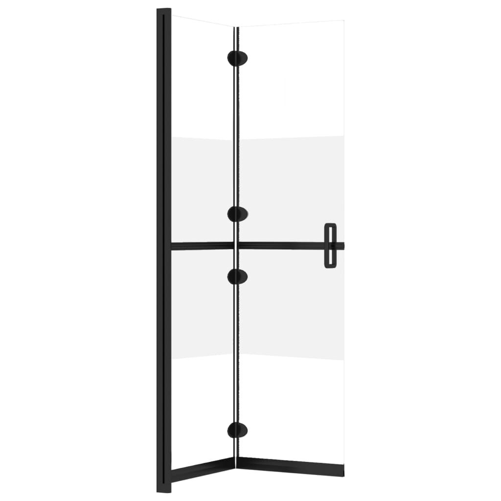 Inloopdouchewand Inklapbaar 80x190 Halfmat -55%!