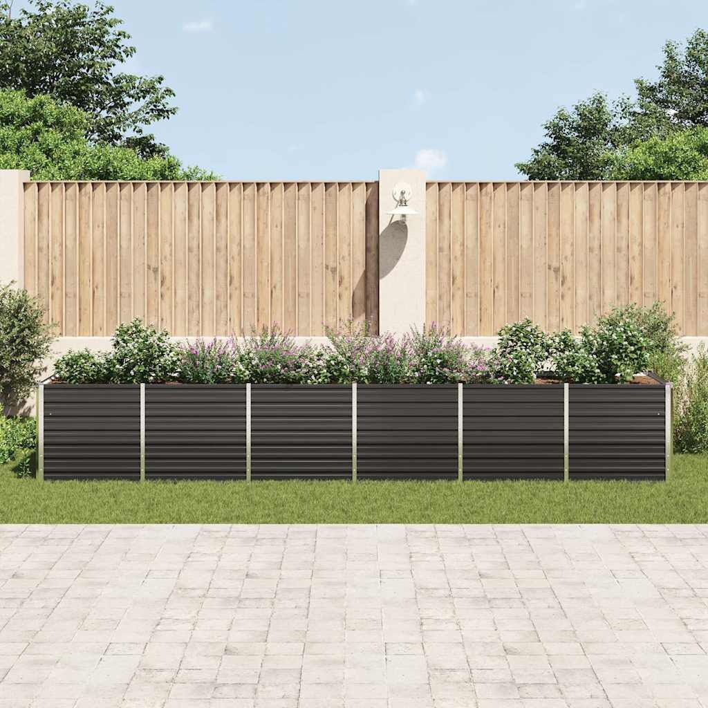 VidaXL Verhoogde Plantenbak 480cm Antraciet - 35% Korting!