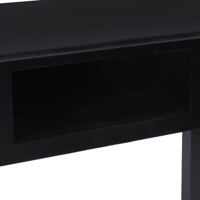 VidaXL Bureau Zwart Paulowniahout - 35% Korting! Zo Goed Als Nieuw