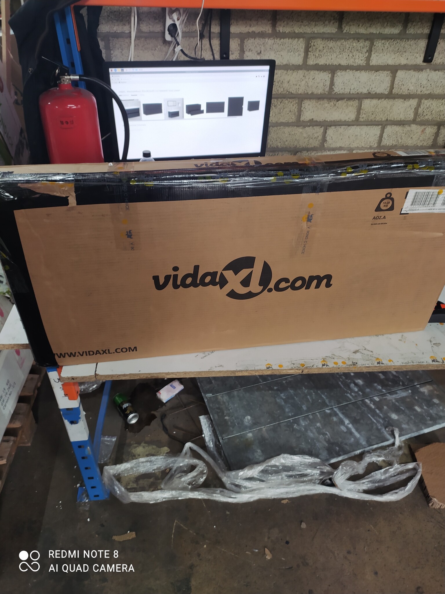 vidaXL Wastafelkast Zwart Hout - 80cm - 55% Korting!