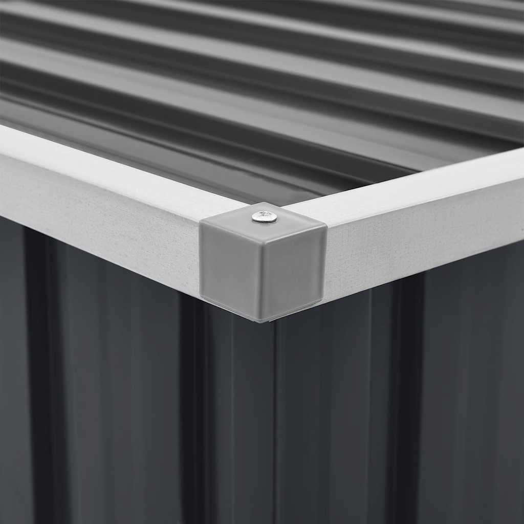vidaXL Tuinbox Antraciet 129cm - 35% Korting!