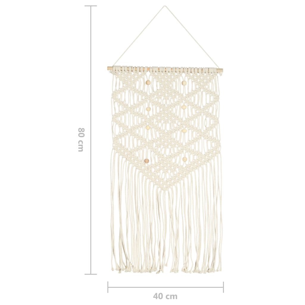 Macramé Wandhanger 40x80cm Katoen - 35% Korting!