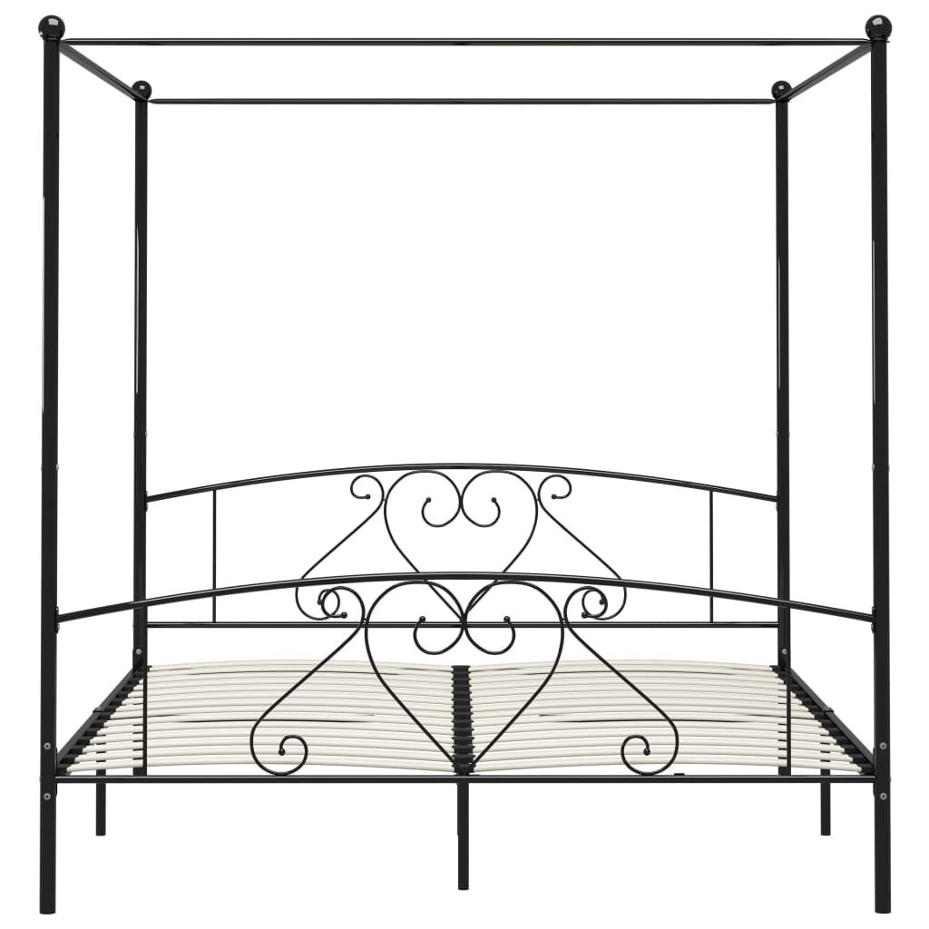 VidaXL Hemelbed 180x200 Zwart - Gebruikt, 35% Korting!