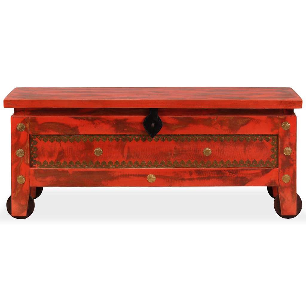 Mangohouten Opbergkist Rood - 55% Korting! Krasje, Topdeal!