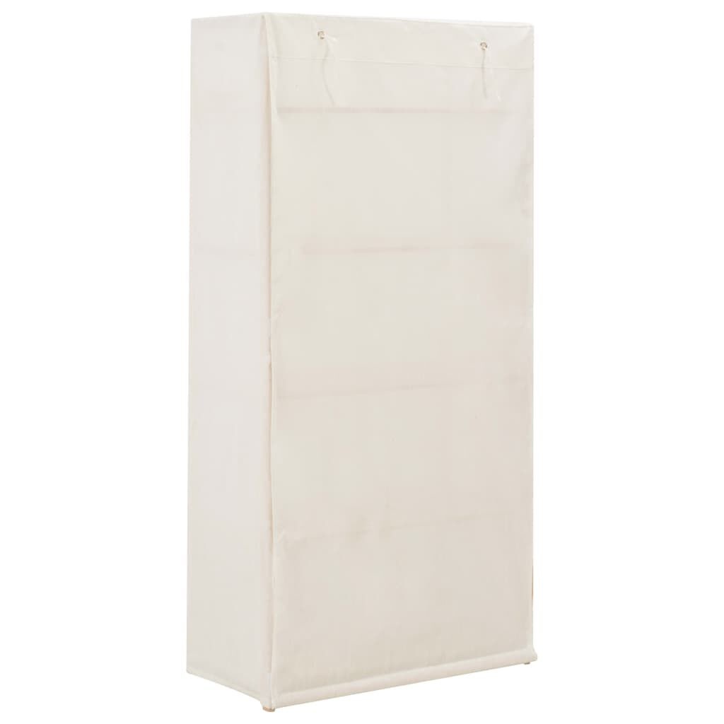vidaXL Stoffen Kledingkast Wit 79cm - 35% Korting! Zo Goed Als Nieuw!