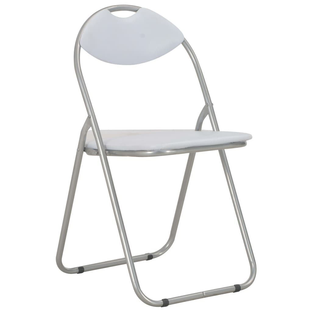 vidaXL Eetkamerstoelen (4/6) Wit Kunstleer -60% Korting!