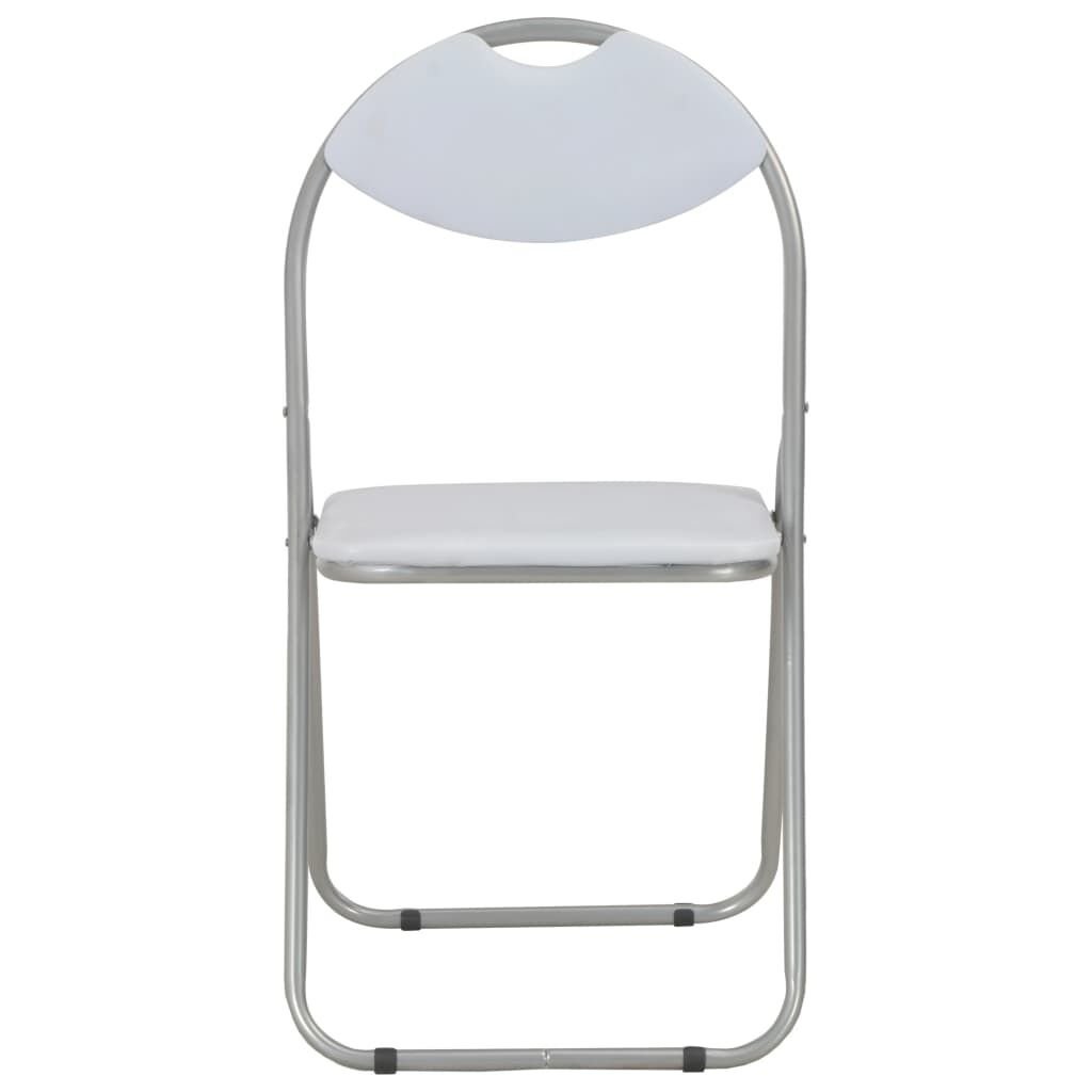 vidaXL Eetkamerstoelen (4/6) Wit Kunstleer -60% Korting!