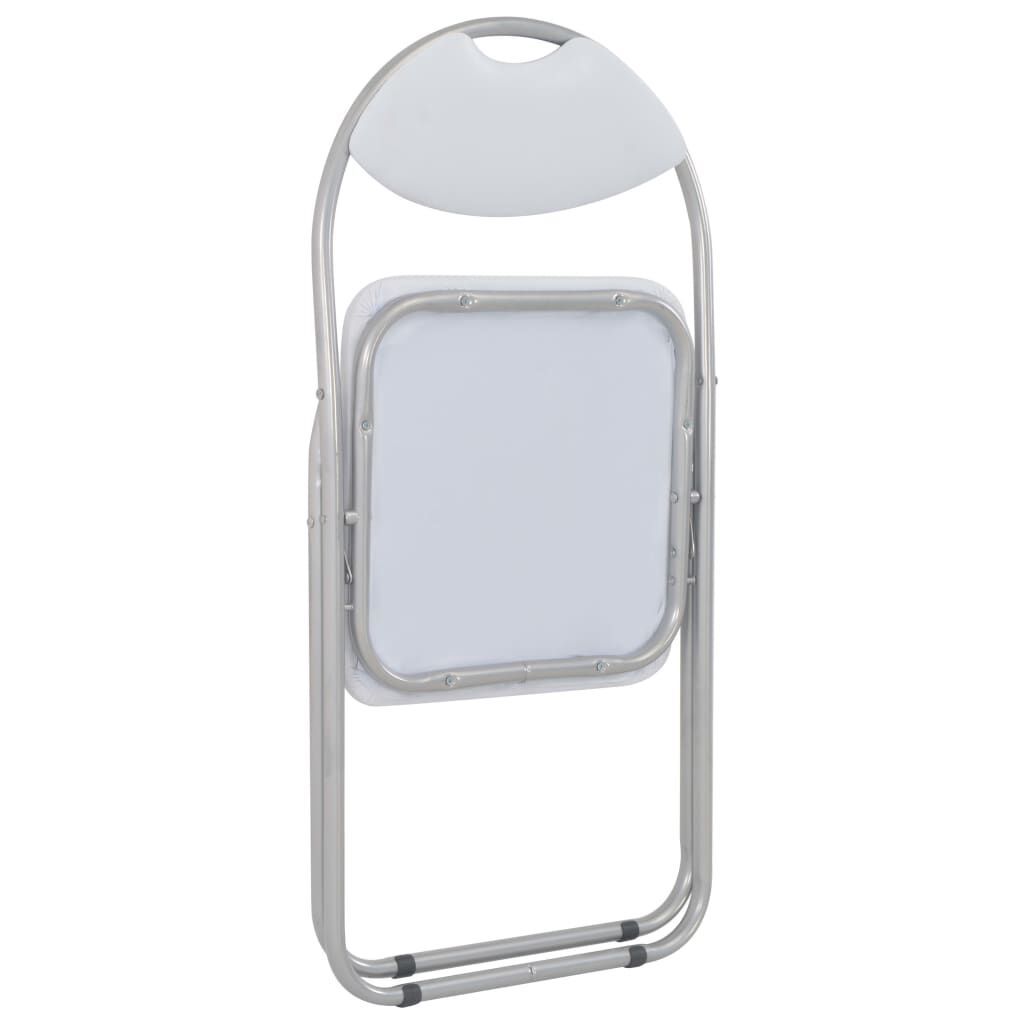 vidaXL Eetkamerstoelen (4/6) Wit Kunstleer -60% Korting!