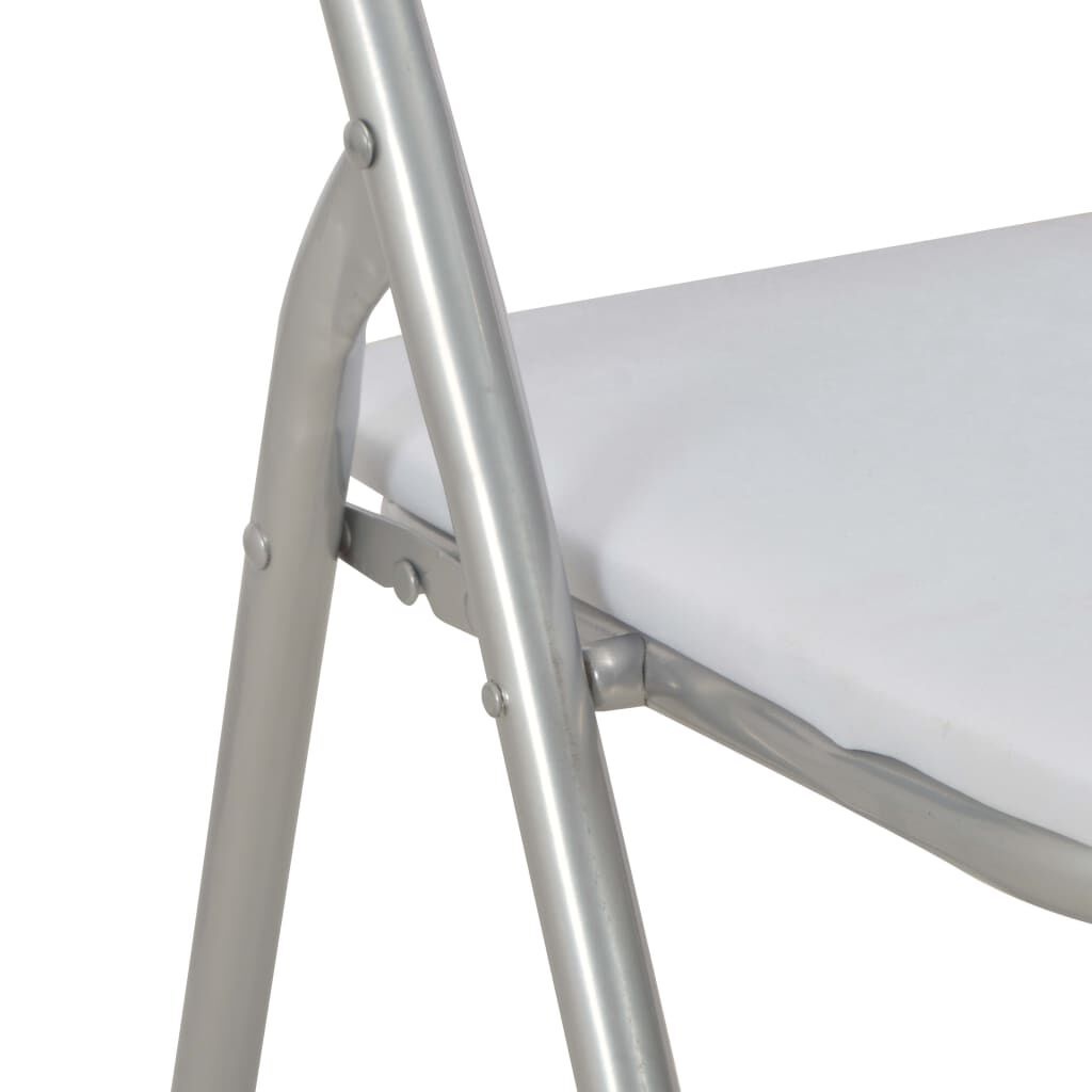 vidaXL Eetkamerstoelen (4/6) Wit Kunstleer -60% Korting!