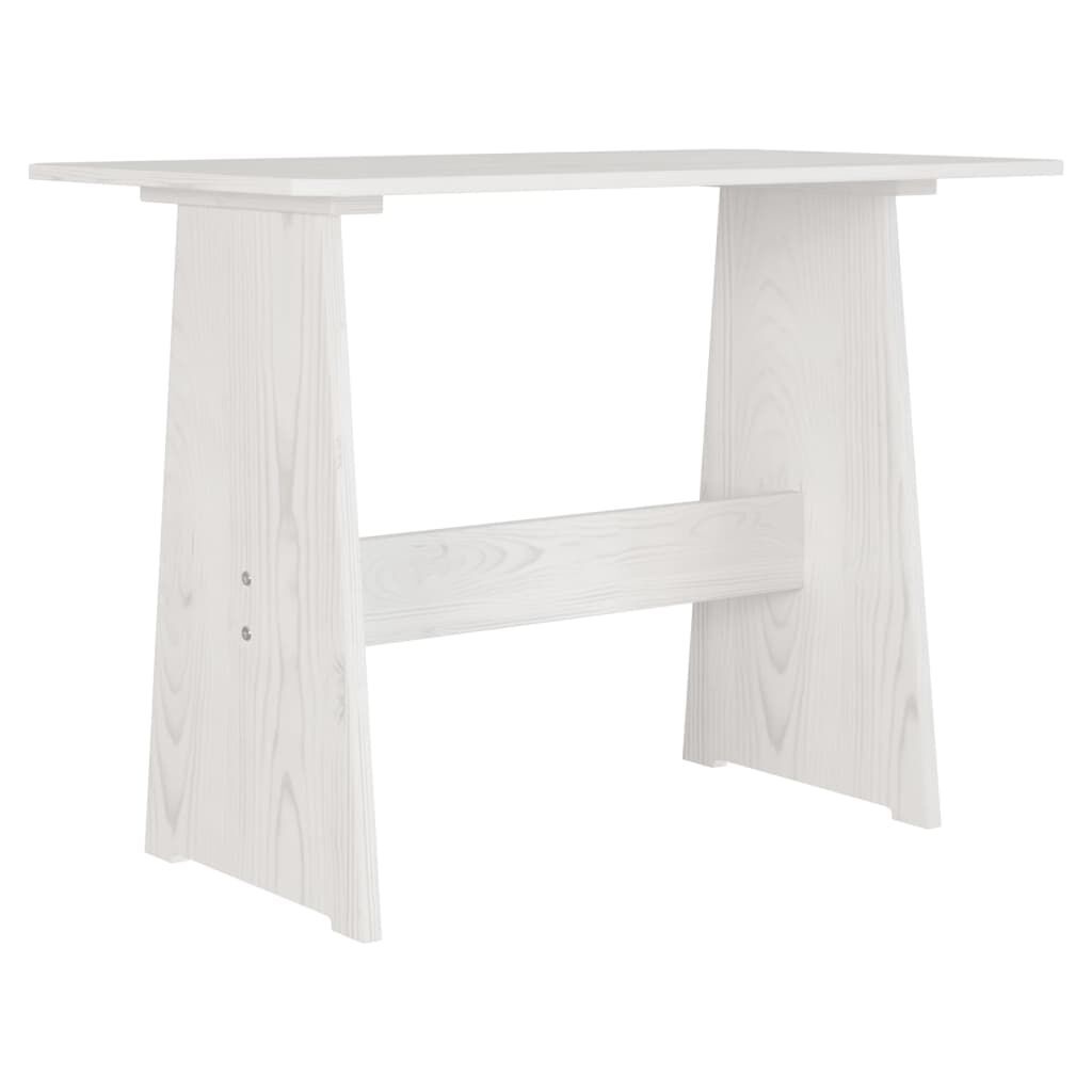 vidaXL Eettafel + Bank Wit Grenen - Krasjes - 55% Korting!