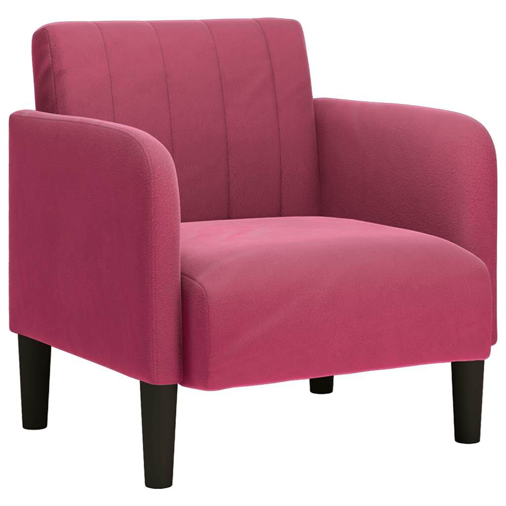 Fauteuil Fluweel Wijnrood - Z.G.A.N. - 35% Korting!