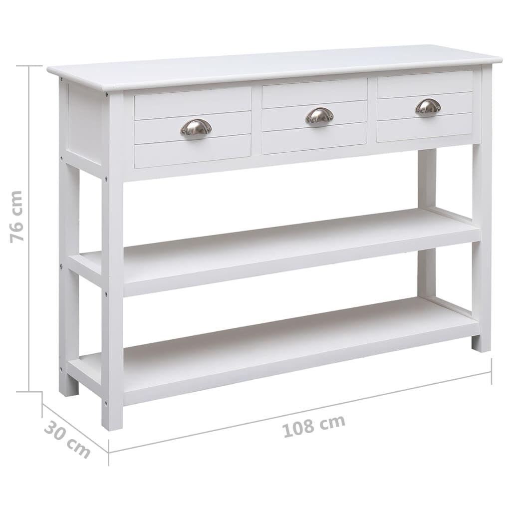 VidaXL Dressoir Wit 108cm - 35% Korting! (Lichte Gebruikssporen)