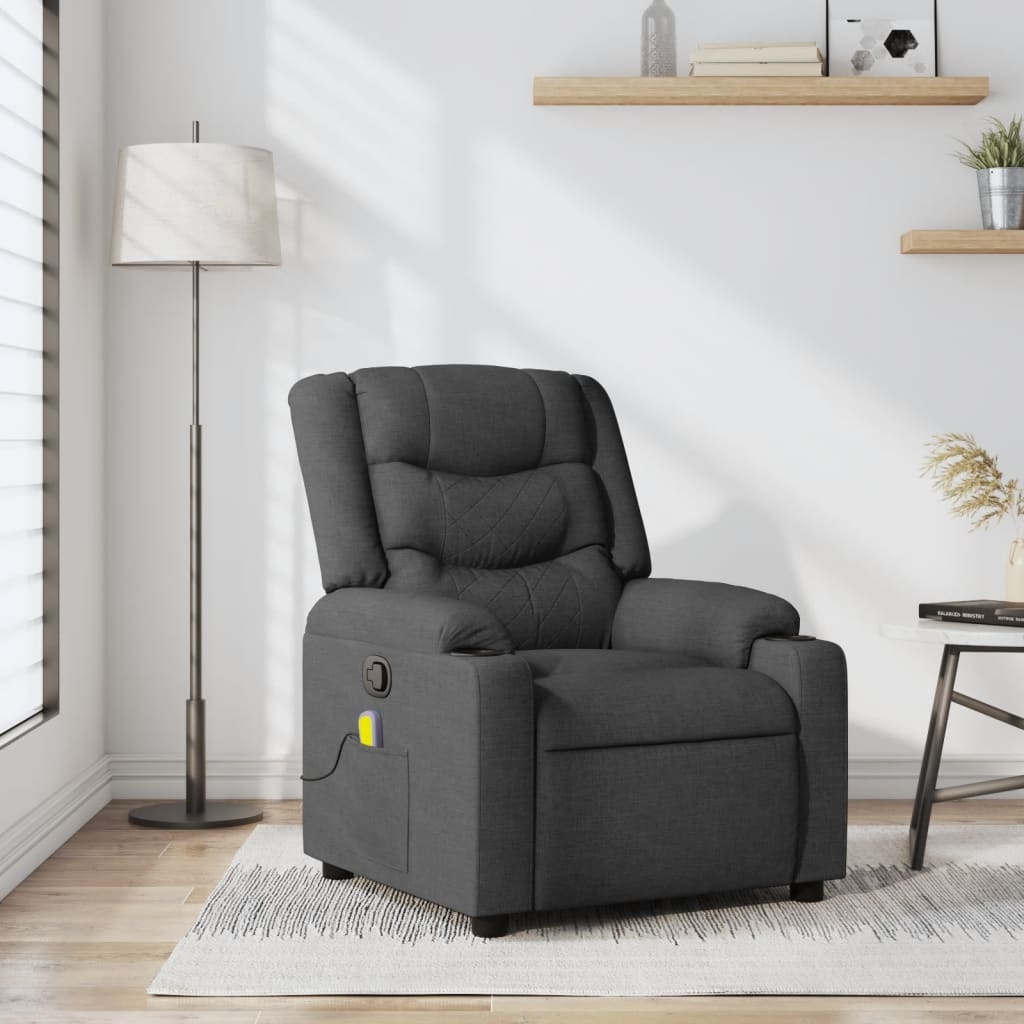 vidaXL Massagestoel Donkergrijs - 42% Korting!