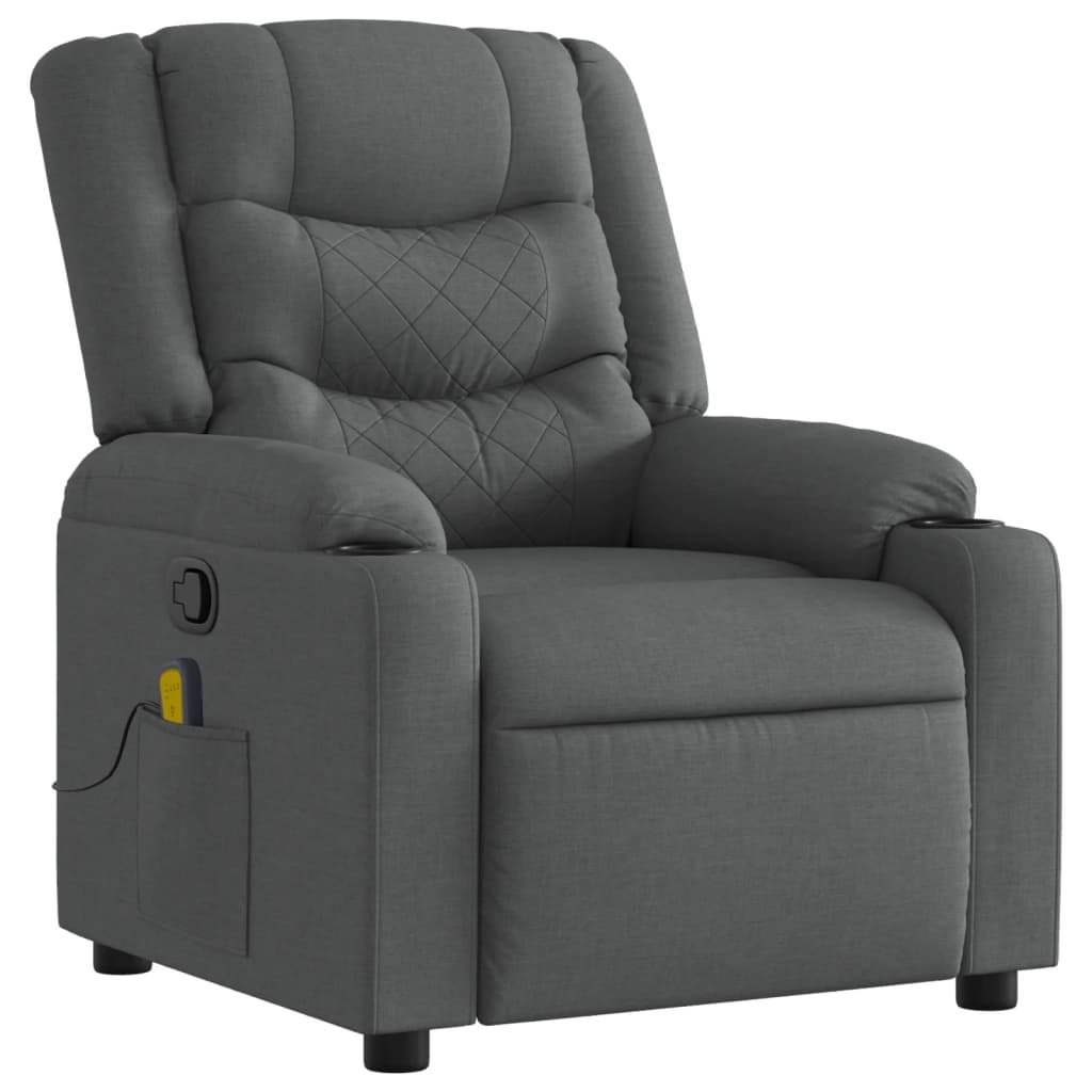 vidaXL Massagestoel Donkergrijs - 42% Korting!