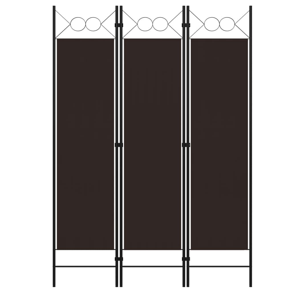 VidaXL Kamerscherm 3 Panelen Bruin 120x180cm - 35% Korting!